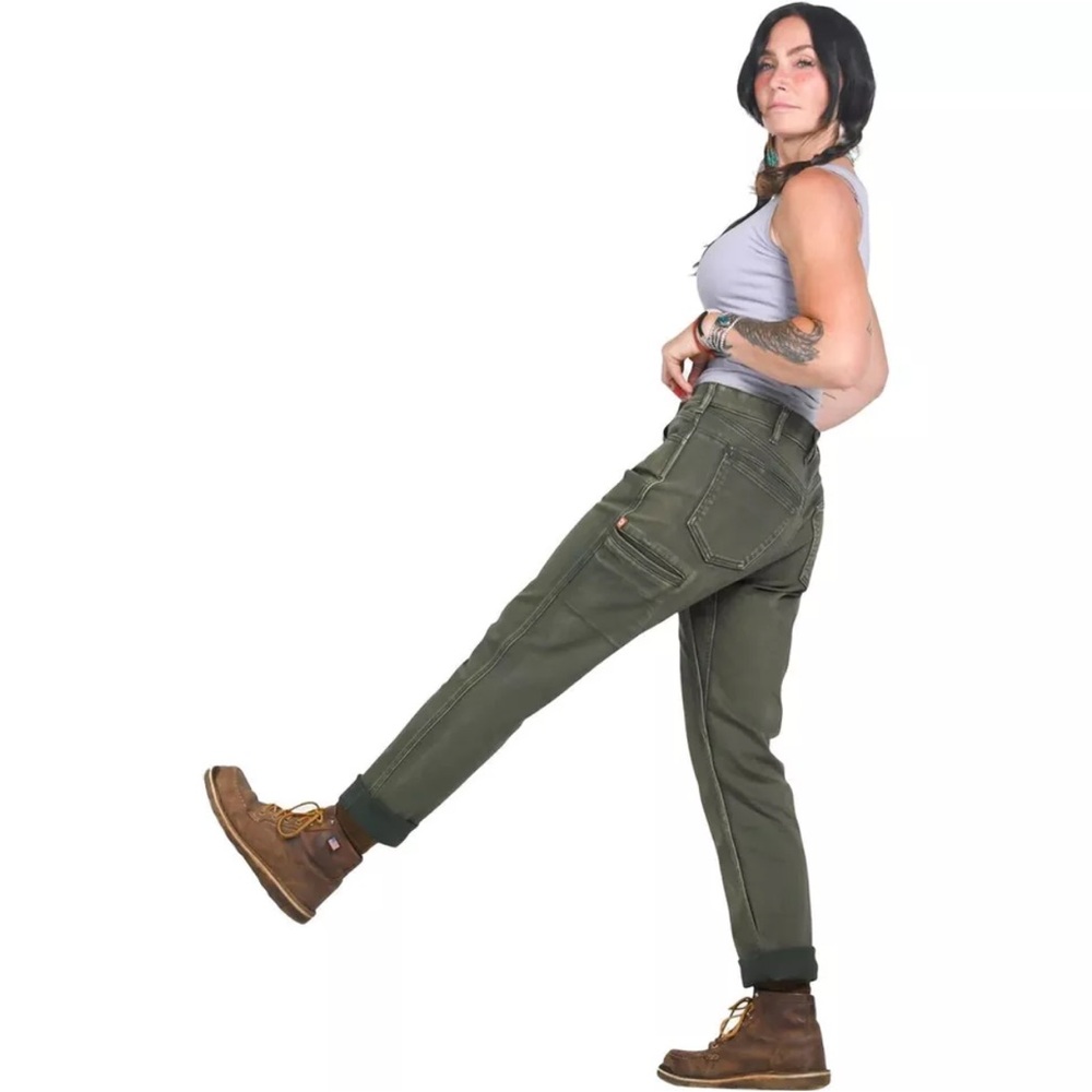 Dovetail Workwear Jeans Olive green Size 8, 30” inseam